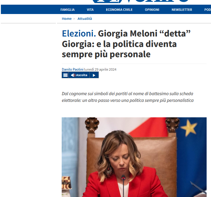 Papa Francesco e l’arte, Gior-gia e l’Europa